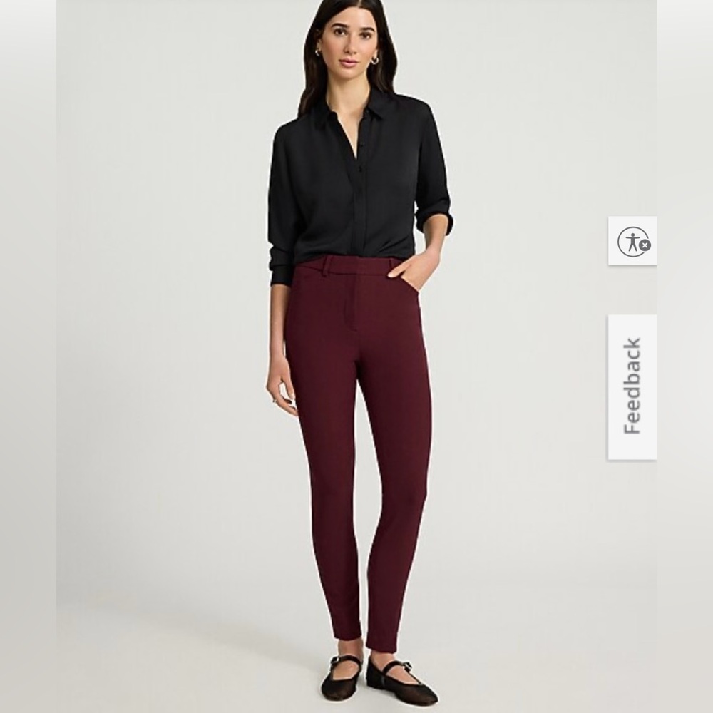 Express Women's Dark Red burgundy maroon Skinny Pants size 12